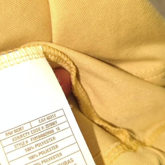 Adidas Small Georgia Tech Football Shirt Gold Climalite NCAA Tee Mens S - Picture 4 of 5